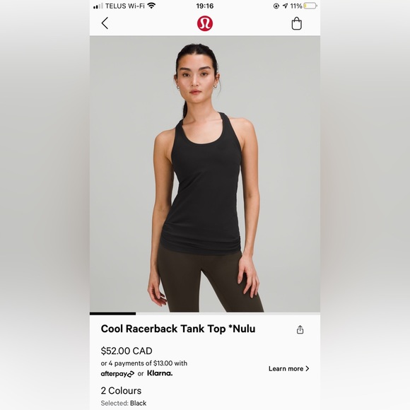 Lululemon Racerback Tank size 8 - Picture 1 of 3